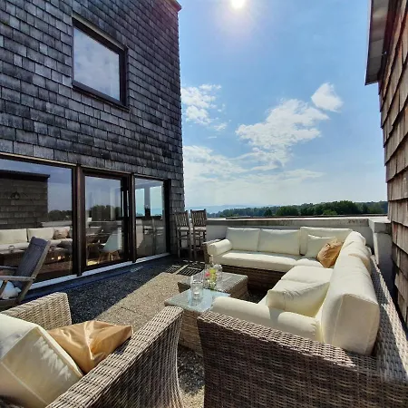 Lejlighed Penthouse Weitblick Mit Berg Und Seesicht Kressbronn am Bodensee